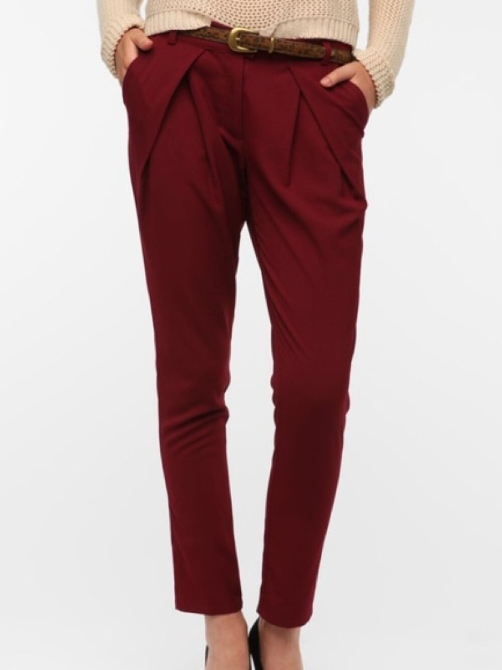 SPARKLE & FADE PLEAT FRONT TROUSER 2